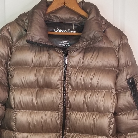 Calvin Klein Womens Hooded Packable 